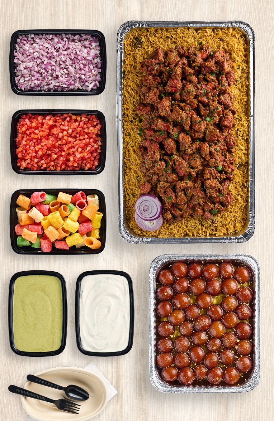 Biryani catering platter